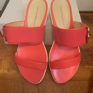 Isaac Mizrahi Shoes - Isaac Mizrahi coral color sandals Isaac Mizrahi Shoes - Isaac Mizrahi coral color sandals